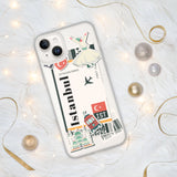 Istanbul Turkey Türkiye Turkish Flag iPhone Case 15 14 13 12 11 Pro Max Plus Mini Travel Souvenir Tourist Beach Lover Food Patriot Gifts