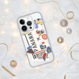 Panama Panamaische Flagge iPhone Hülle 15 14 13 12 11 Pro Max Plus Mini Geschenk Reise Souvenir Personalisiert Personalisierter Stadtname