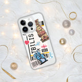 Funda para iPhone 15, 14, 13, 12, 11 Pro Max Plus Mini con bandera de Georgia de Tbilisi, regalo de viaje personalizado, nombre de ciudad personalizado