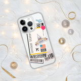 United States American Flag iPhone Case 15 14 13 12 11 Pro Max Plus Mini Travel Souvenir Personalized Custom City Name