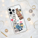 Funda para iPhone 15, 14, 13, 12, 11 Pro Max Plus Mini con bandera de Georgia de Tbilisi, regalo de viaje personalizado, nombre de ciudad personalizado