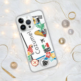 Cozumel Mexico Mexican Flag iPhone Case 15 14 13 12 11 Pro Max Plus Mini Gift Travel Souvenir Personalized Custom City Name