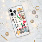 Funda para iPhone 15, 14, 13, 12, 11 Pro Max Plus Mini, con bandera italiana de Florencia, regalo de viaje, recuerdo personalizado con nombre de ciudad