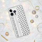 Palestine Palestinian kufiya Clear Case for iPhone Case 15 14 13 12 11 Pro Max Plus Mini Gift