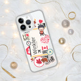 Winkler Manitoba Canada Canadian Flag iPhone Case 15 14 13 12 11 Pro Max Plus Mini Travel Souvenir Personalized Custom City Name