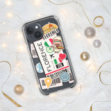 Florenz Italien Italienische Italia Flagge iPhone Hülle 15 14 13 12 11 Pro Max Plus Mini Geschenk Reise Souvenir Personalisierter Stadtname