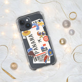 Panama Panamaische Flagge iPhone Hülle 15 14 13 12 11 Pro Max Plus Mini Geschenk Reise Souvenir Personalisiert Personalisierter Stadtname