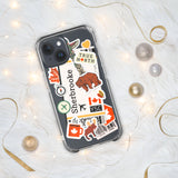 Sherbrooke Quebec Canada Canadian Flag iPhone Case 15 14 13 12 11 Pro Max Plus Mini Gift Travel Souvenir