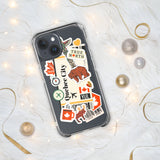 Québec City Quebec Canada Canadian Flag iPhone Case 15 14 13 12 11 Pro Max Plus Mini Travel Souvenir Personalized Custom City Name