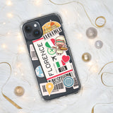 Florenz Italien Italienische Italia Flagge iPhone Hülle 15 14 13 12 11 Pro Max Plus Mini Geschenk Reise Souvenir Personalisierter Stadtname