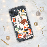 Sherbrooke Quebec Canada Canadian Flag iPhone Case 15 14 13 12 11 Pro Max Plus Mini Gift Travel Souvenir