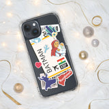 Batman Kurdistan Kurdish Flag iPhone Case 15 14 13 12 11 Pro Max Plus Mini Travel Souvenir Personalized Custom City Name