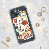 Québec City Quebec Canada Canadian Flag iPhone Case 15 14 13 12 11 Pro Max Plus Mini Travel Souvenir Personalized Custom City Name