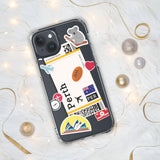Perth Australia Australian Flag iPhone Case 15 14 13 12 11 Pro Max Plus Mini Travel Souvenir Tourist Beach Lover Food Pride Gifts