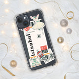 Istanbul Turkey Türkiye Turkish Flag iPhone Case 15 14 13 12 11 Pro Max Plus Mini Travel Souvenir Tourist Beach Lover Food Patriot Gifts