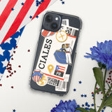 Ciales Puerto Rico Puerto Rican Flag iPhone Case 15 14 13 12 11 Pro Max Plus Mini Gift Travel Souvenir Personalized Custom City Name