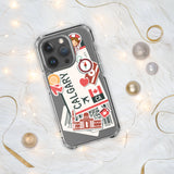 Calgary Alberta Kanada Kanadische Flagge iPhone Hülle 15 14 13 12 11 Pro Max Plus Mini Geschenkideen Landkarte Skyline Geschenk Reise Souvenir