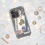 Montevideo Uruguay Uruguayan Flag iPhone Case 15 14 13 12 11 Pro Max Plus Mini Gift Travel Souvenir Personalized Custom City Name