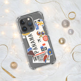 Panama Panamaische Flagge iPhone Hülle 15 14 13 12 11 Pro Max Plus Mini Geschenk Reise Souvenir Personalisiert Personalisierter Stadtname