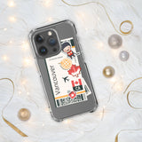 Vancouver British Columbia Canada Canadian Flag iPhone Case 15 14 13 12 11 Pro Max Plus Mini Travel Souvenir Personalized Custom City Name