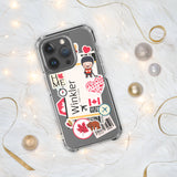 Winkler Manitoba Canada Canadian Flag iPhone Case 15 14 13 12 11 Pro Max Plus Mini Travel Souvenir Personalized Custom City Name