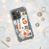 Moscow Russia Russian Flag iPhone Case 15 14 13 12 11 Pro Max Plus Mini Travel Souvenir Tourist Beach Lover Food Destination Patriot Gifts