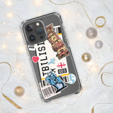 Funda para iPhone 15, 14, 13, 12, 11 Pro Max Plus Mini con bandera de Georgia de Tbilisi, regalo de viaje personalizado, nombre de ciudad personalizado