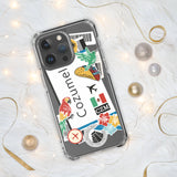 Cozumel Mexico Mexican Flag iPhone Case 15 14 13 12 11 Pro Max Plus Mini Gift Travel Souvenir Personalized Custom City Name