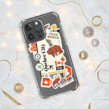 Québec City Quebec Canada Canadian Flag iPhone Case 15 14 13 12 11 Pro Max Plus Mini Travel Souvenir Personalized Custom City Name