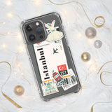 Istanbul Turkey Türkiye Turkish Flag iPhone Case 15 14 13 12 11 Pro Max Plus Mini Travel Souvenir Tourist Beach Lover Food Patriot Gifts