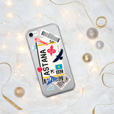 Funda para iPhone 15, 14, 13, 12, 11 Pro Max Plus Mini, regalo de viaje, recuerdo personalizado con el nombre de la ciudad, bandera de Kazajstán, Astana