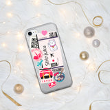 Shinjuku City 新宿区 Tokyo Japan Japanese Flag iPhone Case 15 14 13 12 11 Pro Max Plus Mini Gift Travel Souvenir Personalized Custom City Name