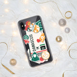 Damaskus Syrien Syrische Flagge iPhone Hülle 15 14 13 12 11 Pro Max Plus Mini Geschenk Reise Souvenir Personalisierter Stadtname