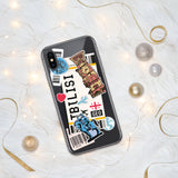 Funda para iPhone 15, 14, 13, 12, 11 Pro Max Plus Mini con bandera de Georgia de Tbilisi, regalo de viaje personalizado, nombre de ciudad personalizado