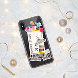 United States American Flag iPhone Case 15 14 13 12 11 Pro Max Plus Mini Travel Souvenir Personalized Custom City Name