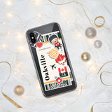 Oakville Ontario Canada Canadian Flag iPhone Case 15 14 13 12 11 Pro Max Plus Mini Travel Souvenir Personalized Custom City Name