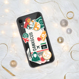 Damaskus Syrien Syrische Flagge iPhone Hülle 15 14 13 12 11 Pro Max Plus Mini Geschenk Reise Souvenir Personalisierter Stadtname