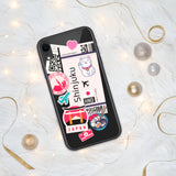Shinjuku City 新宿区 Tokyo Japan Japanese Flag iPhone Case 15 14 13 12 11 Pro Max Plus Mini Gift Travel Souvenir Personalized Custom City Name