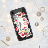 Winkler Manitoba Canada Canadian Flag iPhone Case 15 14 13 12 11 Pro Max Plus Mini Travel Souvenir Personalized Custom City Name