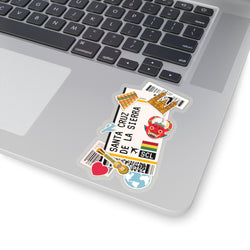 Santa cruz de la sierra Sticker Bolivia Stickers Bolivian Flag Travel Sticker Laptop Decal Vacation Souvenir Adventure Tiny Mini Stickers