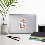 Prague Sticker Czech Republic Stickers Czech Flag Travel Sticker Laptop Decal  Vacation Souvenir Adventure Tiny Mini Stickers