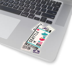 Seattle Washington DC US City art Sticker Stickers Vinyl Computer Transparent stickers Cool Macbook Travel sticker Gift Ideas