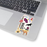Doha Sticker Qatar Flag Qatari Stickers Travel Sticker Laptop Decal Car Suitcase Stickers Vacation Souvenir Adventure Tiny Mini Stickers