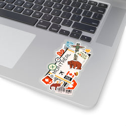 Montreal Quebec Canada Canadian City art Sticker Stickers Vinyl Computer Transparent stickers Cool Macbook Travel sticker Gift Ideas