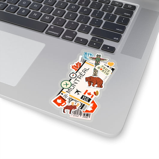 Montreal Quebec Canada Canadian City art Sticker Stickers Vinyl Computer Transparent stickers Cool Macbook Travel sticker Gift Ideas