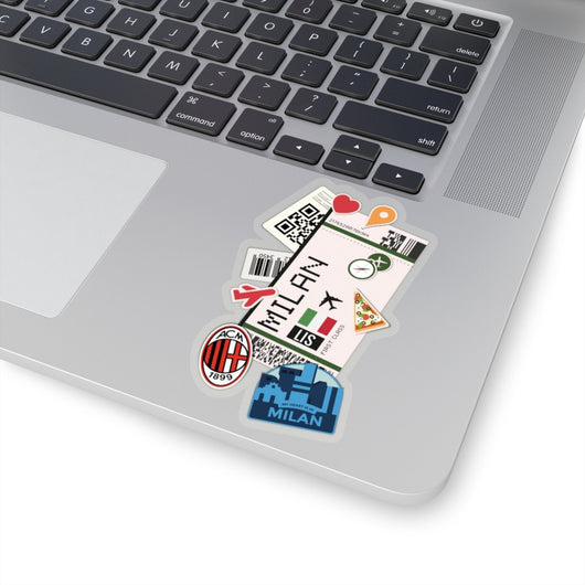 Milan Sticker Italy Sticker Italian Flag Milano Italia Stickers Travel Sticker Laptop Decal Vacation Souvenir Adventure Tiny Mini Stickers