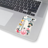 Manchester England British City art Sticker Stickers Vinyl Computer Transparent stickers Cool Macbook Travel sticker Gift Ideas