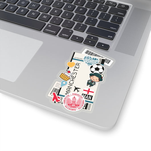 Manchester England British City art Sticker Stickers Vinyl Computer Transparent stickers Cool Macbook Travel sticker Gift Ideas