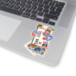 San Jose Costa Rica Costa Rican City art Sticker Stickers Vinyl Computer Transparent stickers Cool Macbook Travel sticker Gift Ideas