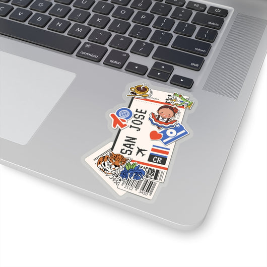 San Jose Costa Rica Costa Rican City art Sticker Stickers Vinyl Computer Transparent stickers Cool Macbook Travel sticker Gift Ideas